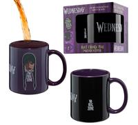 Wednesday Mug Mercredi Addams, Tasse Mug Thermoréactif 320 ml Thé Café, Accessoire Officiel, Idée Cadeau