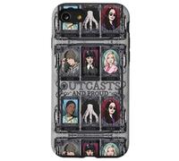 Wednesday Nevermore Academy Outcasts And Proud Collage Coque pour iPhone SE (2020) / 7 / 8