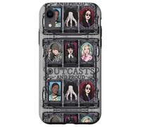 Wednesday Nevermore Academy Outcasts And Proud Collage Coque pour iPhone XR