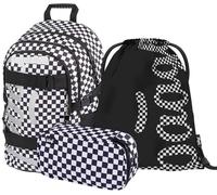 Wednesday Nevermore Ensemble Sac À Dos D'Écolier Pour Garçon Et Fille 3 Pièces Sac D'École Primaire Avec Sangle De Poitrine Et Cartable Ergonomique À Partir De La 3E Classe