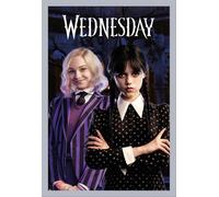 Wednesday - Poster - Enid + cadre amovible, Shinsuke® Maxi MDF argenté, vitre acrylique