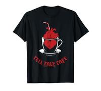 Wednesday Season 2 Tell Tale Cafe Heart in Mug Logo T-Shirt