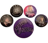 Wednesday - Set de pin's "Nevermore" 5er-Pack BS3825 (Taille unique) (Coloré)