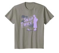 Wednesday Snap Twice Thing & Wednesday Silhouette Logo T-Shirt, Enfant, Ardoise, 12 Ans