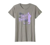 Wednesday Snap Twice Thing & Wednesday Silhouette Logo T-Shirt, Femme, Ardoise, XXL