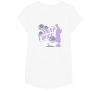 Wednesday Snap Twice Thing & Wednesday Silhouette Logo T-Shirt, Fille, Blanc, M