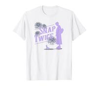Wednesday Snap Twice Thing & Wednesday Silhouette Logo T-Shirt, Homme, Blanc, S