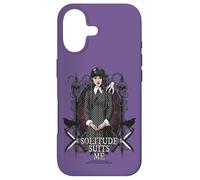 Wednesday Solitude Suits Me Cartoon Logo Coque pour iPhone 17