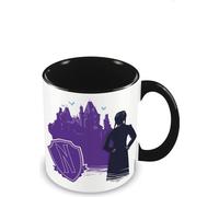 Wednesday - Tasse à café "Teenage Purgatory", Intérieur bicolore PM5938 (Taille unique) (Violet/Blanc/Noir)