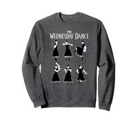Wednesday The Wednesday Dance Moves Tutorial Sweatshirt, Unisexe pour Adultes, Chiné Foncé, XXL