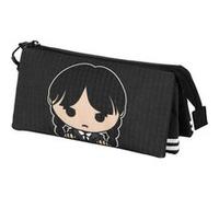 Wednesday - Trousse - triple - Ripstop - gris - Mercredi Mignon Gris G