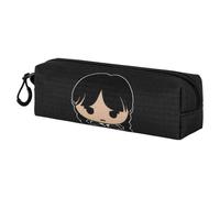 Wednesday Mercredi Cute-Trousse Carré Fan 2.2, Gris, 22 x 9 cm