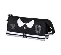 Karactermania – Trousse Triple FAN 2.0 Mercredi Varsity – Noir – Taille unique