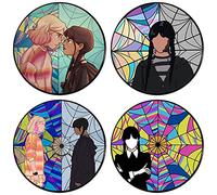 Wednesdays Addams Badges, Gothique Punk Émail Broche Et Épingles Halloween, Addams Famille Badge pour Vêtements, Sacs, Chapeaux, Épingles Personnalisées Mignonnes