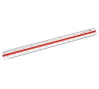 WEDO 05255002 Echelle de réduction triangulaire 30 cm Ingénieur DIN Blanc