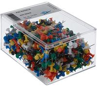 Wedo 054600 Epingles d'affichage 600 pièces Couleurs assorties Diabolo