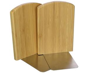 Wedo 0611207 Serre-livres en bambou clair Lot de 2 Lot de 2
