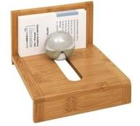 Wedo 0611407 Porte-cartes de visite en bambou clair