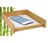 Wedo 061807 Corbeille à courrier A4 en bambou clair Empilable