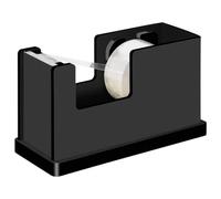 WEDO 0639001 Black Office Dévidoir de ruban adhésif acrylique Noir