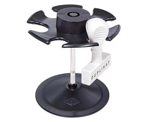 Wedo 064601 Porte-tampons à 6 compartiments Rond Noir