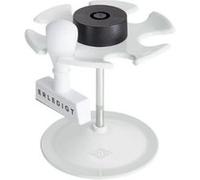 Wedo 064637 porte-tampons à 6 compartiments rond gris lumière G
