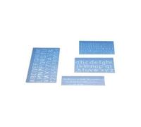 Wedo 07012 kit trace-lettres avec 3 hauteurs de caractère 5 mm 10 mm 20mm lot de 3