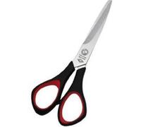 Wedo Ciseaux universels pour gauchers – pointu/rond – 140 mm – noir/rouge