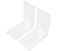 Wedo 1021000 Lot de 2 Serre-livres Blanc