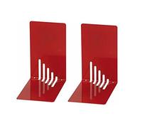 Wedo 1021002 Lot De 2 Serre-Livres Rouge