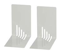 Wedo 1021037 Lot de 2 Serre-Livres Gris Lumière