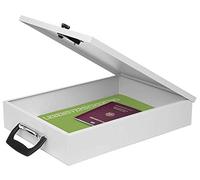 WEDO 1022537,Coffre à documents A4 gris clair avec serrure à combinaison