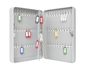 Wedo 10260837X Armoire à clés pour 110 clés 28,0x8,0x37,0cm Gris lumière