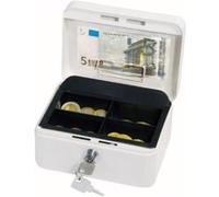 Wedo 145100h caissette à monnaie à 4 compartiments avec clip 15,2 x 11,5 x 8 cm blanc Blanc G