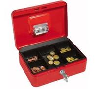 Wedo 145302h caissette à monnaie à 5 compartiments avec clip 25 x 18 x 9 cm rouge Rouge G
