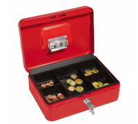 Wedo - 145321H - Caissette à monnaie à 5 compartiments avec clip - 25 x 18 x 9 cm - Noir