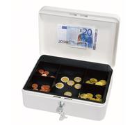 Wedo Caissette à monnaie avec clip – 5 compartiments – 25 x 18 x 9 cm – Blanc