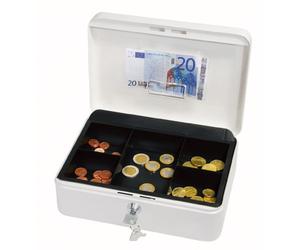 Wedo - 145321X - Caissette à monnaie à 5 compartiments - 25 x 18 x 9 cm - Noir