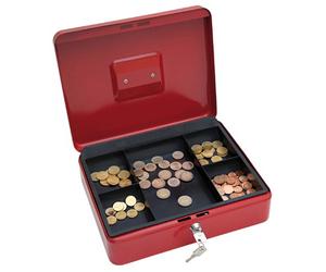Wedo 145402X Caissette à monnaie à 5 compartiments 30 x 24 x 9 cm Rouge