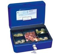Wedo Caissette à monnaie 145403H – 5 compartiments, clip, 30 x 24 x 9 cm – Bleu