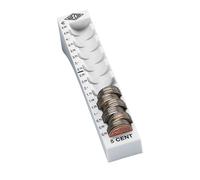 Wedo 160700537 Colonne à pièces pour 90 pièces Gris lumière 0,05 EURO