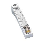 Wedo 160701037 Colonne à pièces pour 75 pièces Gris lumière