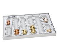 Wedo 160758037 Monnayeur avec fond en métal 268 x 165 x 35 mm Gris lumière