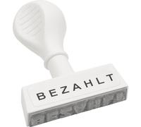 Tampon texte WEDO "BEZAHLT" Largeur d'empreinte : 45 mm