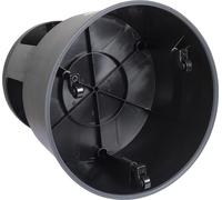 WEDO Super Step Tabouret à roulettes en Plastique incassable - Pied d'éléphant - Certifié TÜV GS - Fabriqué en Allemagne - Antidérapant - Hauteur : Environ 43 cm - Charge maximale : 150 kg - Noir