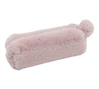 Wedo - 24274009 - Trousse « Moelleuse » - avec Boule de Fourrure - Peluche en Polyester Rose