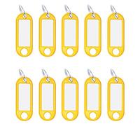 WEDO Porte-clés avec anneau, diamètre: 18 mm, jaune G