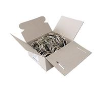 Wedo 2623016 Anneaux Porte-clés Métal anneaux (Diamètre, nickelée) 100 pièces, argent 35 mm