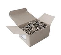 Wedo 2623025 Lot de 100 anneaux porte-clés en métal nickelé, diamètre 25 mm - Couleur : argenté