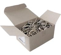 WEDO 2623025 Porte-clés argent, 100 pcs.
